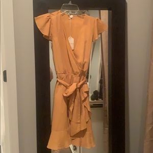 Medium Hem & Thread Mustard Dress
